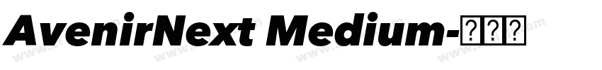AvenirNext Medium字体转换